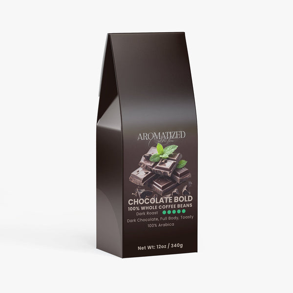 Chocolate Bold Coffee (Dark Roast) Dark Chocolate, Full Body, Toasty